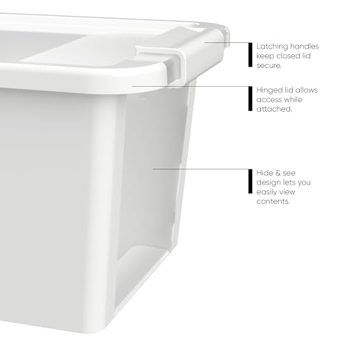 Boîtes de rangement CURVER VersaBox x4 avec couvercle blanc - 5
