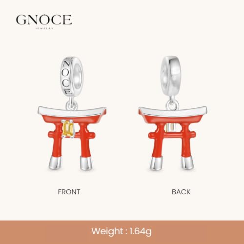 Image of GNOCE Japanese Charm Bead Silver Plated Pendant Dangle Charms fit Bracelet Jewelry Gift for Women