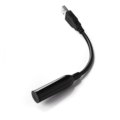 NUOBESTY Mini USB Microphone for PC and Noise Cancelling USB Microphone with Flexible Neck for Online Games Video Conferencing and Network Recording Black