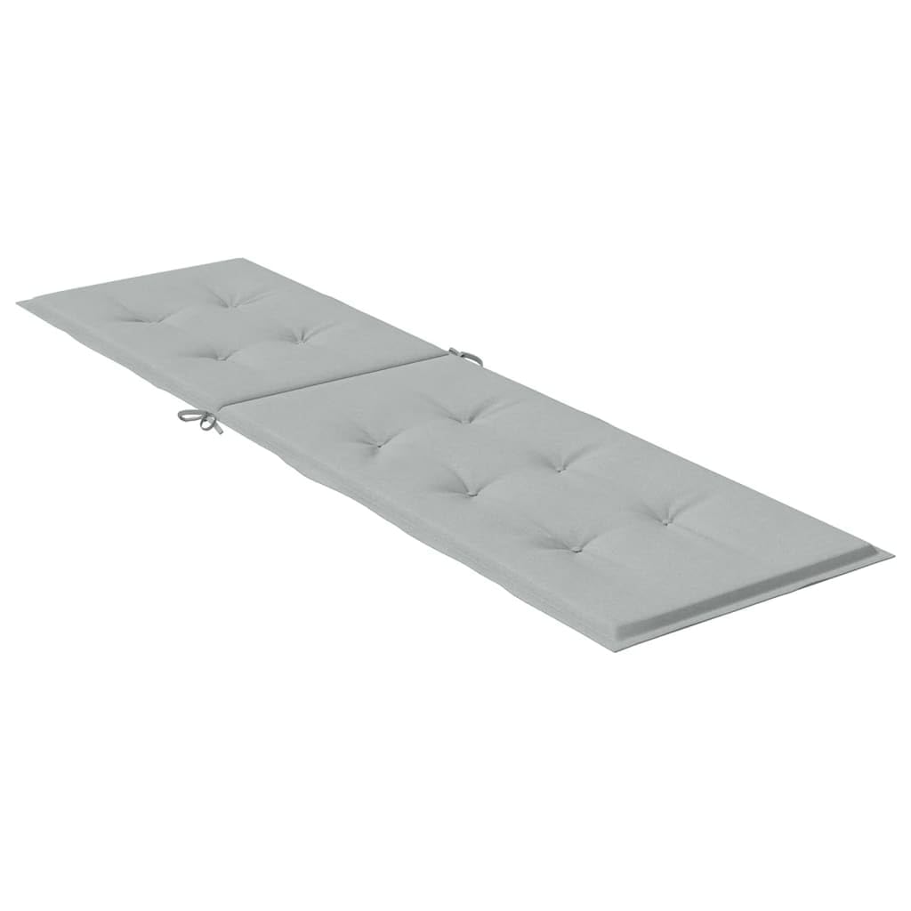 ShGaxin Cuscino per sdraio in tessuto grigio chiaro melange (75+105) x50x3 cm, cuscino per sdraio da esterno, materassini per sedie a sdraio, materassino amaca, cuscino per sedia ad amaca, materasso