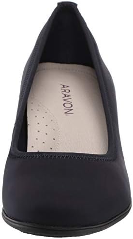 Aravon Women's Career Dress Pump, Navy Lycra , 9.5 narrow US | Image 1