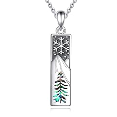 Snowflake mountain necklace