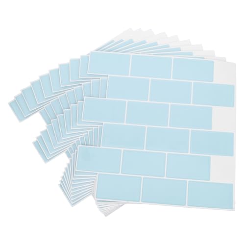 Lot de 10 feuilles de papier peint adhésif imperméable Angoily bleu