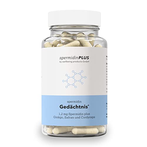 Spermidin Gedächtnis Kapseln - 2 mg natürliches Spermidin | Spezialformel...