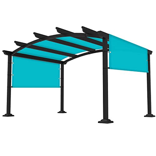 FLORALEAF 8'×12' Pergola Shade Cover Waterproof Universal Replacement Canopy for Outdoor Patio Porch Backyard Gazebo with Grommets Weighted Rods
