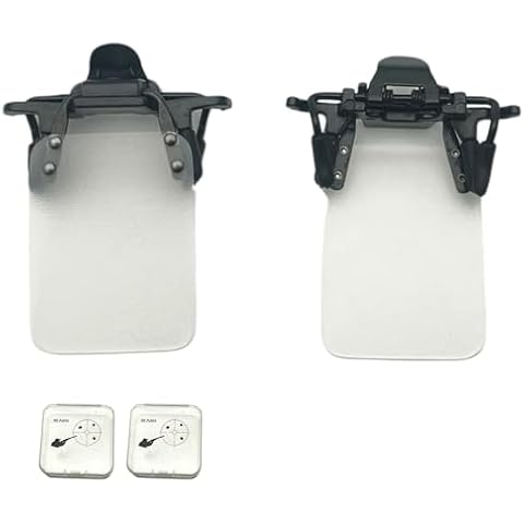 XII WY 2 Packs International Standard Shooting Glasses Patch Shooting Patch for Eye Glasses Shooting Blinders for Glasses Occluder Clip on Eye Mask Archery Aim Assistance white Cover