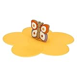 La mariposa de colores se coloca suavemente sobre el práctico cubretaza de silicona con forma de flor, simplemente colócala sobre la taza y presiona ligeramente para un cierre hermético que mantendrá caliente tu té o té