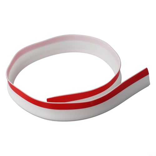 Silicone Seal Strip for Shower Tray Edging and Bath Water Stopper - 4.5 cm Width x 1.5 cm Height, 1/3 Meters Long, White, Compatible with Bathroom Floor, Sink(1 meter)