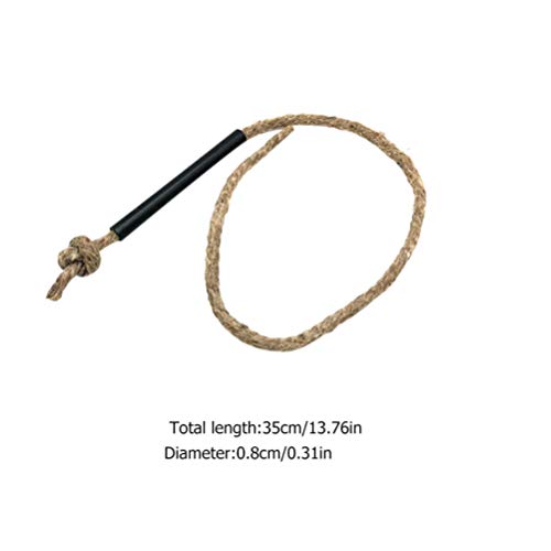 ABOOFAN 3Pcs À Prova D' Água Corda de Cânhamo Cânhamo Pavio Pavio Hemp Cord Camping Lighter Surviva