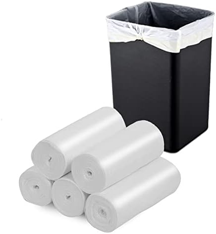 13-15 Gallon Trash Bags Biodegradable Trash Bags Compostable Garbage Bags Recycling Unscented Tall Kitchen Trash Bags for Kitchen, Yard, Lawn,Office(75 Counts, White)