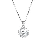 Wishcat Fashion Jewelry Luxurious Twinkling Heart Necklace Beating Crystal Chain Pendant Hollow Necklace Elegant Retro for Women Girls