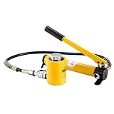 Low Profile Hydraulic Jack | 20 T Low Profile Short Cylinder with 180 Hand Pump | Industrial Lifting Jack for Machinery Construction