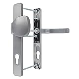 Premium Drückergarnitur Saturn DHS 92mm - Rechteckig - Griff-Knauf, Farbe:Silber F1, Schildbreite:36mm