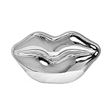 DEBIMY Lip Acrylic Clutch Purse for Women Glitter Acrylic Evening Handbag Lip Shoulder Crossbody Bag for Wedding Prom Silver