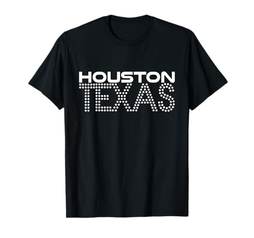 Estilo retro vintage de la ciudad de Houston, Texas, EE. UU. Camiseta