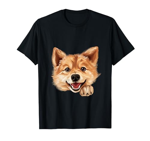 Cani di razza Finnish Spitz. Per chi ama queste razze di cane, questo design è perfetto.