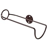 TOGEVAL Wandmontiertes Weinregal aus Metall Stabiles Dekoratives Einzel Flaschenhalter Kreatives Design für Bar Küche Esszimmer Wanddekoration Langlebig und Formbeständig Rotkupferfarben