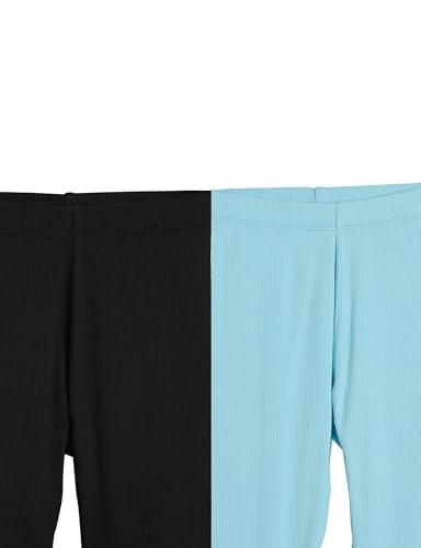 Image of Amazon Brand - Symbol Girl's Cotton Ribbed Stretchable Leggings | Ankle Length | Aged 2-14 Years