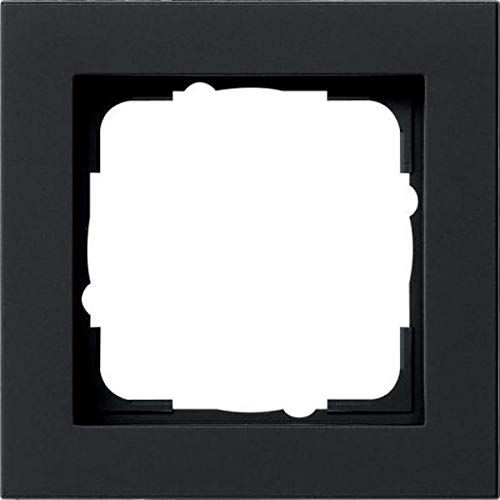 Preisvergleich Produktbild Gira 021109 schwarz m Abdeckrahmen 1f E2 m