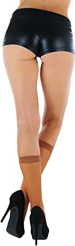 Image of ToBeInStyle Women's Pack Of 6 Pairs Sheer Knee-Hi Nylon Solid Socks