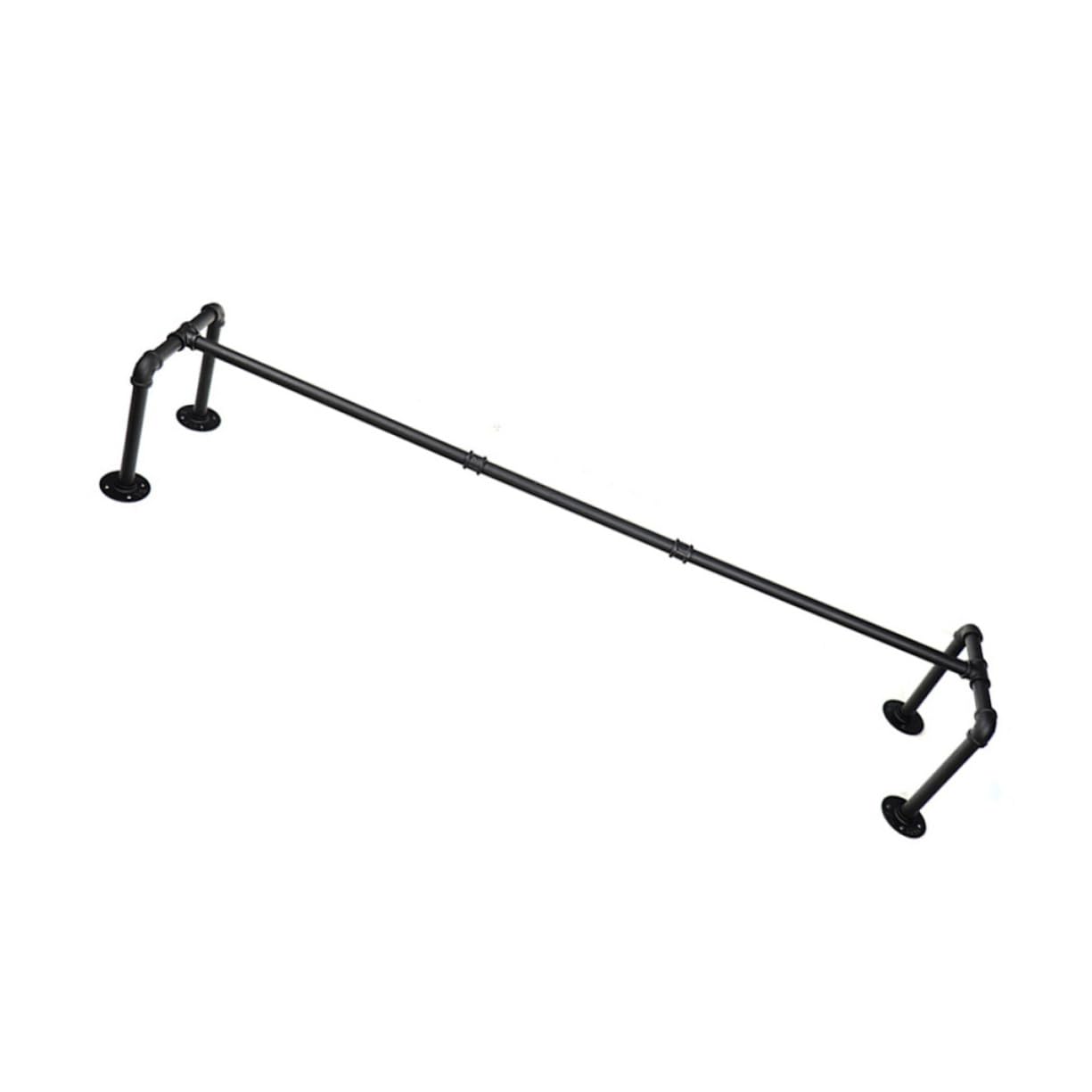 SOLUSTRE 1Pc Industrial Wall Mounted Clothing Rack Sturdy Design Space Saving Storage Stand for Garments and Towels Versatile Home Organization