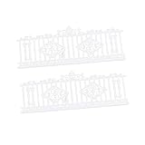 Kisangel Selbstgemacht Gartenzaun 1m 1/100 Modell Zaun Für Sandtisch Miniatur Lattenzaun Anpassbar Abs Material Für Feengärten Puppenhäuser Und Terrarien