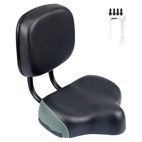 WEEROCK Oversized Bike Saddle with Backrest