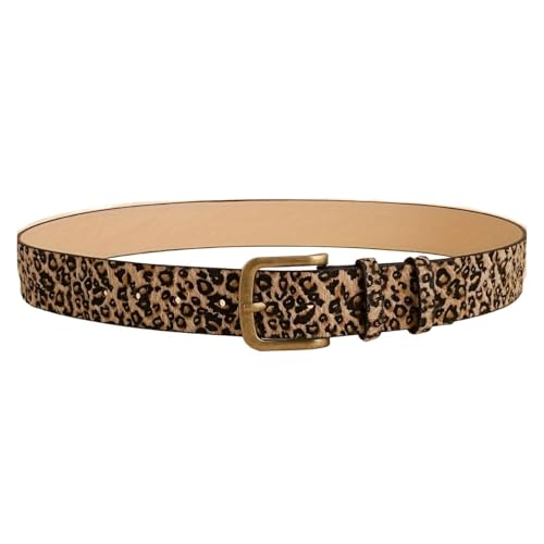 Belts for Women, Ladies Belt American Western Style Retro Sexy Leopard Design Jeans Dress Decorative Wide Belt