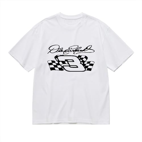 Dale Earnhardt Sr #3 Men's Shirt Mens Cotton Shirts Summer Shirt Men's Single-Sided Printed T-Shirt