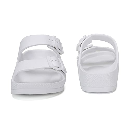 Unisex Men‘s and Women’s Lightweight Flat Sandals Waterproof Comfort Soft Slides Double Buckle Adjustable EVA Slip-on Flat Sandals2