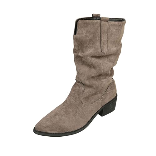 Bottines d'hiver pour femme talon bas confortables pointure 40