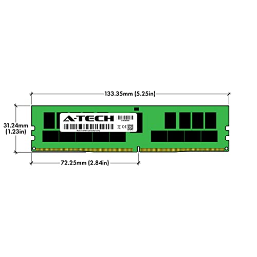 Image of A-Tech 64GB DDR4 2133MHz PC4-17000 ECC RDIMM 8Rx4 (3DS 2S4Rx4) Octal Rank 1.2V ECC Registered DIMM 288-Pin Server & Workstation RAM Memory Upgrade Module (A-Tech Enterprise Series)