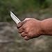 COLD STEEL Finn Wolf 3.5in AUS8A Razor-Sharp Straight Back Blade 4.375in Griv-Ex OD Green Handle Hunting Folding Knife, Boxed