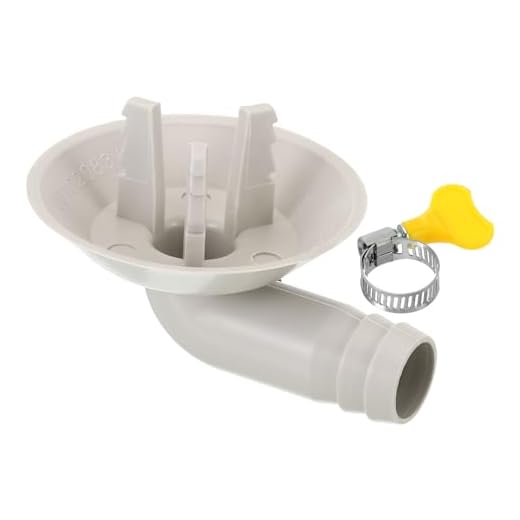PATIKIL Conector de Manguera de Desagüe para Aire Acondicionado de 25mm, 1 Pieza Conector Universal con Abrazadera para Unidad de Aire Acondicionado, Estilo Blanco 4