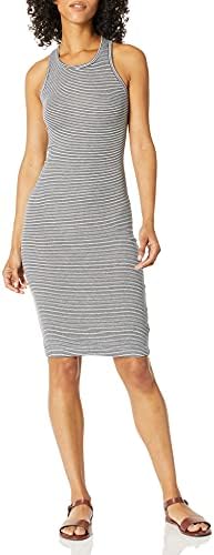 Rib Tank Dress, Navy 