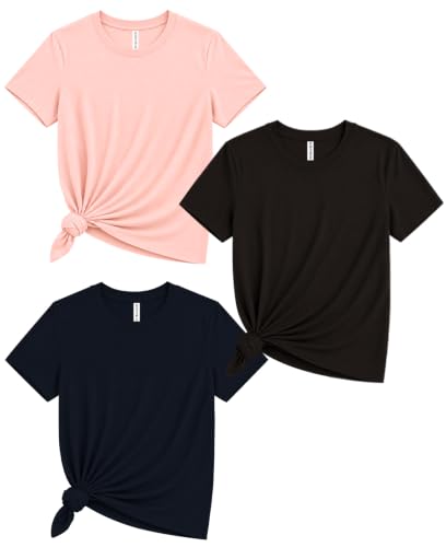 Image of Sleepynuts Women's Plain Round Neck Regular Fit Half Sleeve Cotton T Shirt