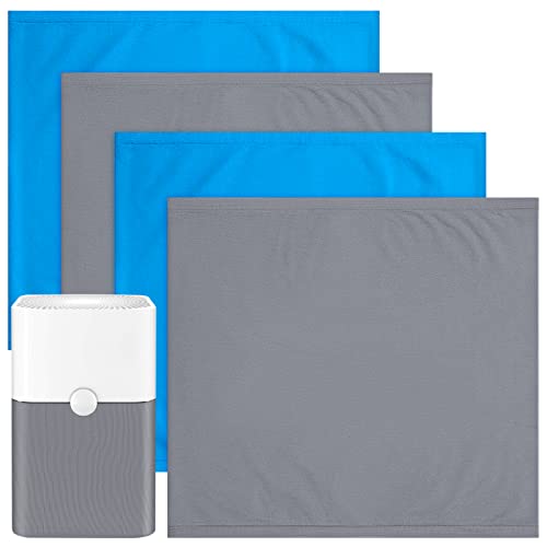 4 Pack 211+ Replacement Washable Pre-Filters for Blueair Blue Pure 211+ air Purifier, Removes Pollen, Dust, Color Include 2 PACK Lunar Rock and 2 PACK Diva Blue Pre-filters