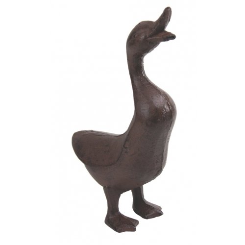UDFull Bodied Cast Iron Duck Garden Figure