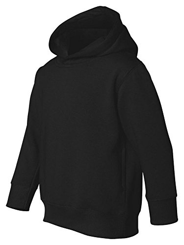 Rabbit Skins Toddler Pockets Fleece Hooded Sweatshirt, Blk, 2T