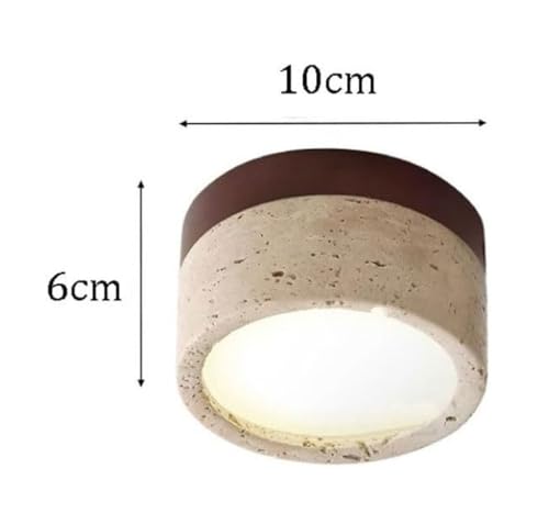 Plafonnier LED travertin à intensité variable et 3 températures de couleur - 7