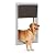 Muhub Pet Door, Large Dog Door for Exterior Doors with Single Automatic Closing Magnetic Flaps, Aluminum Doggy Door Cat Door, Install in Interior and Exterior Doors or Walls, Pets Up to 220 lbs