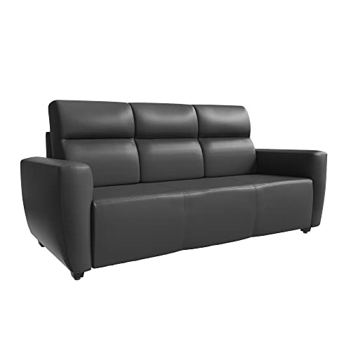 Image of Wakefit Sofa Set | 3 Year Warranty | Sofa 3 Seater, 3 Seater Sofa for Living Room, Wooden Sofa Set, Couch Sofa for Living Room, Sofa for Living Room - Belize(Romance : Marble Grey)