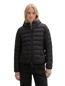 TOM TAILOR Denim Damen Lightweight Steppjacke mit Kapuze