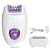 Cordless Epilator for Women, 600mAh Face Epilator with Shaving Head and Epilating Head, 2 Speed, with LED Light for Underarms, Legs, Arms