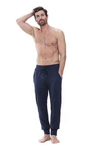 Preisvergleich Produktbild Mey Loungewear Club Coll. Herren Homewear Hosen Blau L