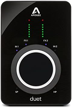 Apogee Duet 3-2 Channel USB Audio Interface for Recording Mics, Guitars, Keyboards on MAC and PC - Great for Recording, Streaming, and Podcasting, Runs Apogee DSP Plugin