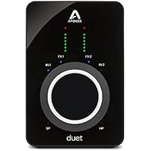 Apogee Duet 3-2 Channel USB Audio Interface for Recording Mics, Guitars, Keyboards on MAC and PC - Great for Recording, Streaming, and Podcasting, Runs Apogee DSP Plugin