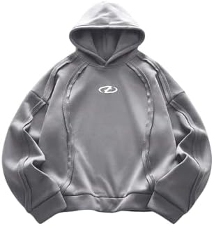 RoseSeek Men's Hoodies Graphic Sweatshirts Hooded Neck Tops Streetwear
