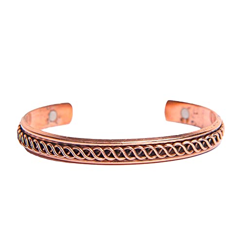 Image of Wonder Care Copper Hand Bracelet For Women And Men|Copper Bracelet Women|Magnetic Copper Bracelet|Copper Cuff Bracelet|Copper Bracelet for Men