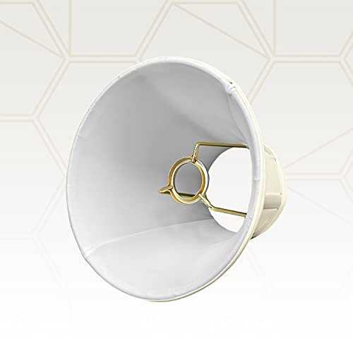 Image of Royal Designs, Inc. BSO-704UT-8EG-2 True Bell Basic Lamp Shade with UNO Fitter, 4 x 8 x 6.5, Eggshell, 2-Pack